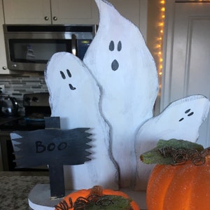 Reclaimed Wood Ghosts Rustic Halloween Decor Primitive | Etsy