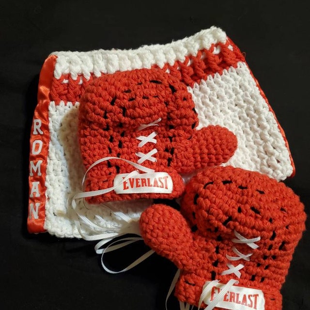 A customer's finished Baby Boxer Crochet Pattern