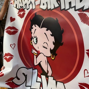 Personalised Hand made Beautiful Betty Boop Prom &  All Celebration Cards 