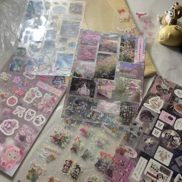 Bundle of Kawaii Sticker Sheets, Cute Sticker Sheets - Etsy