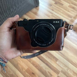 フィルムカメラ レザーケース付き 富士フイルム XE4用 牛革カメラケース + ストラップ - Etsy 日本
