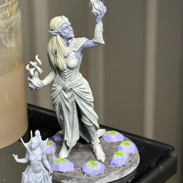 Drow In Robe Wizard Drow, Elf, Female, Warlock, Sorcerer, Wizard, Spell Casting, Shaman ...