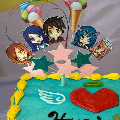 Itsfunneh Birthday Cake Topper, Funneh and Friend's unofficial - Etsy