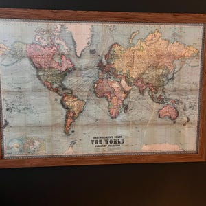 美しい世界地図 ヴィンテージ アトラス 1914 メルカトル図法