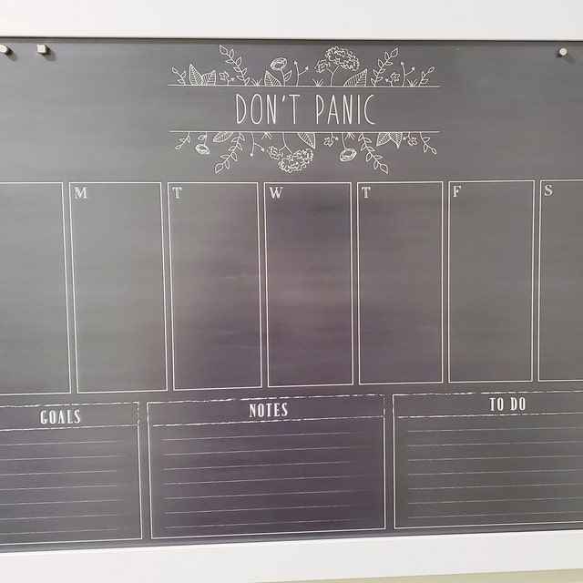 18x24 Weekly Dry Erase Calendar Chalkboard Calendar 18124 