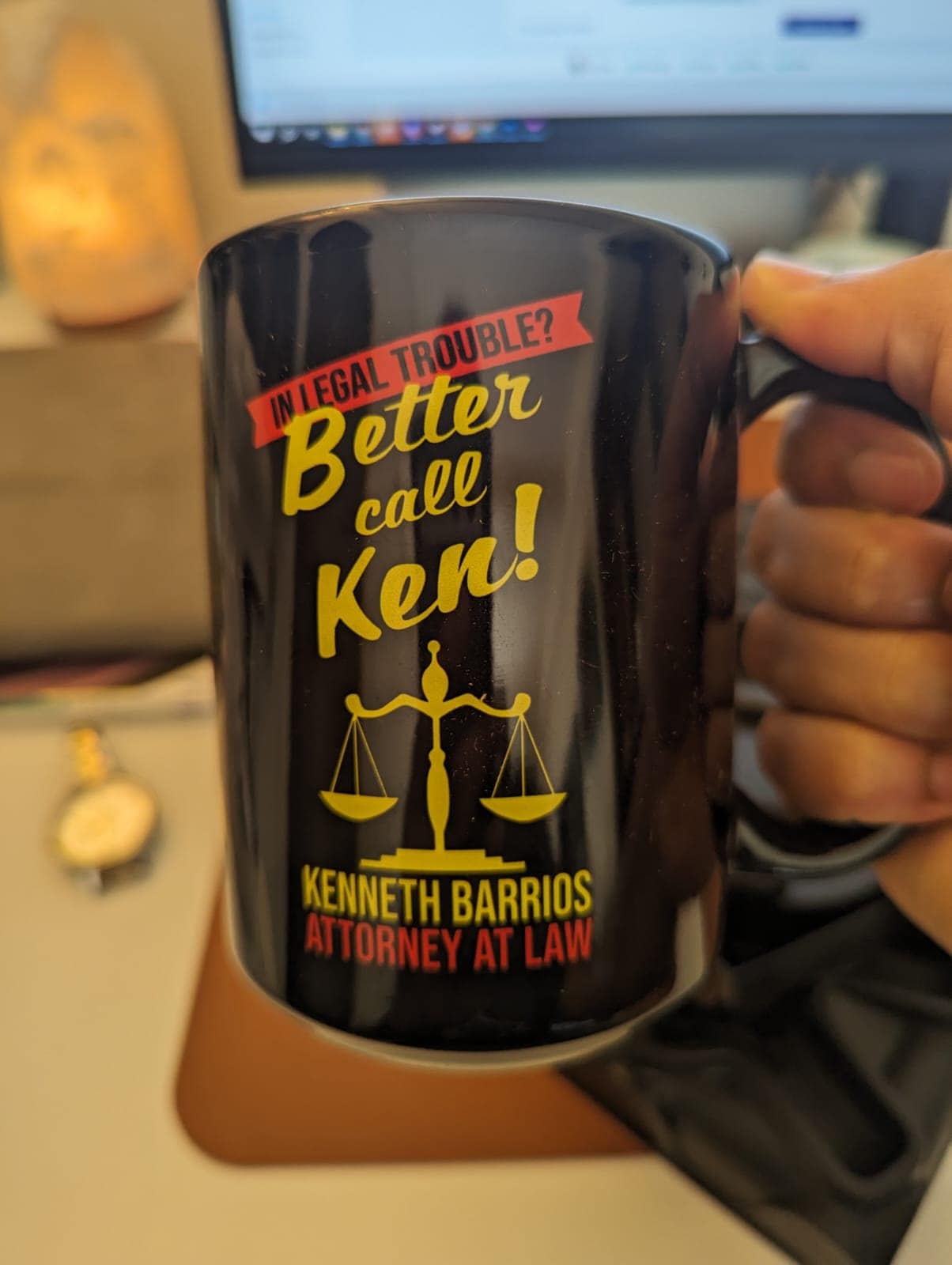 Custom Lawyer mug. Personalize add your custom name, Better call. lawyer fan. Goodman. Great Graduation gift. 11/15 oz black mug.