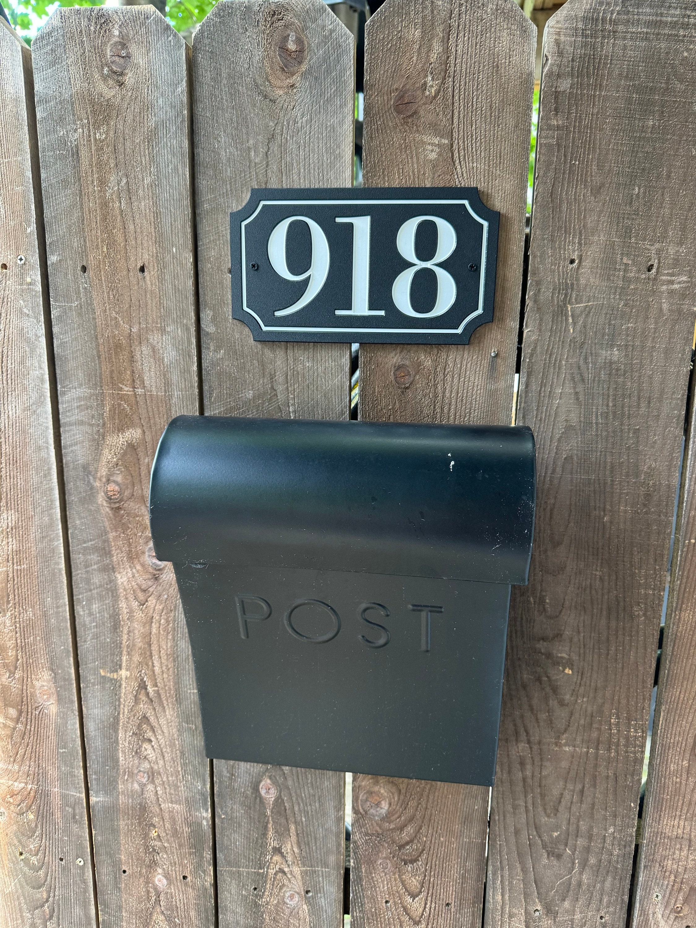 House Numbers Plaque Medium Address Plaque Vertical Custom House Numbers Signs Horizontal HDPE Plastic Weather-Resistant