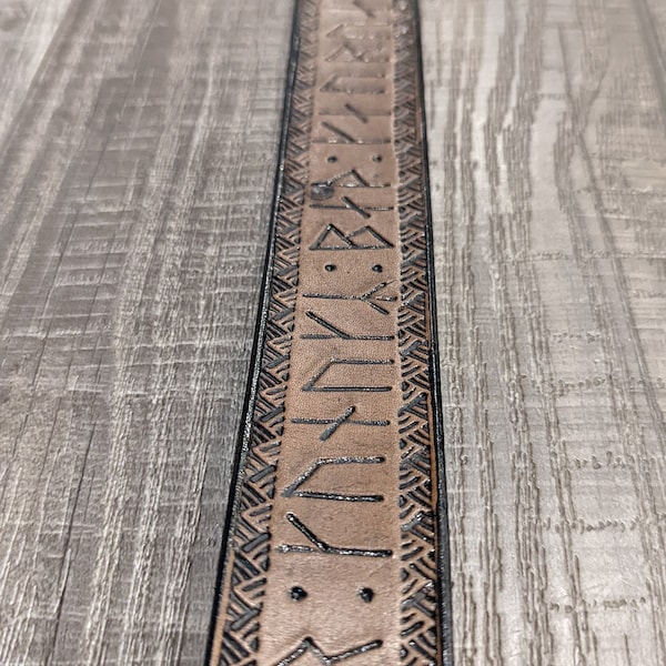 Thor's Belt, Norse Belt, Runes Belt, Viking Belt, Thor's Hammer Buckle ...