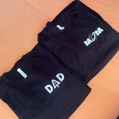 Personalized Space Themed Mom Dad Matching Shirt, Mommy and Dad and Me ...