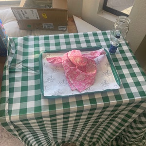 Tierney added a photo of their purchase