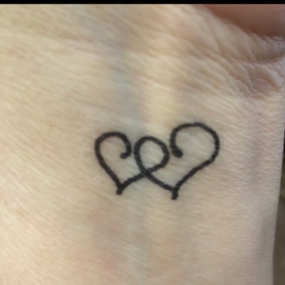 6 Love Hearts Temporary Tattoos - Etsy