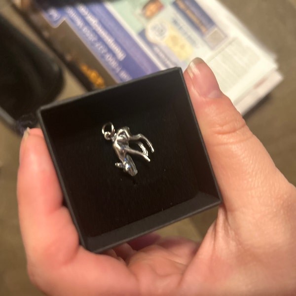Miniblings Deer Charm Pendant - White Fawn Charm For Bracelets & Keyrings