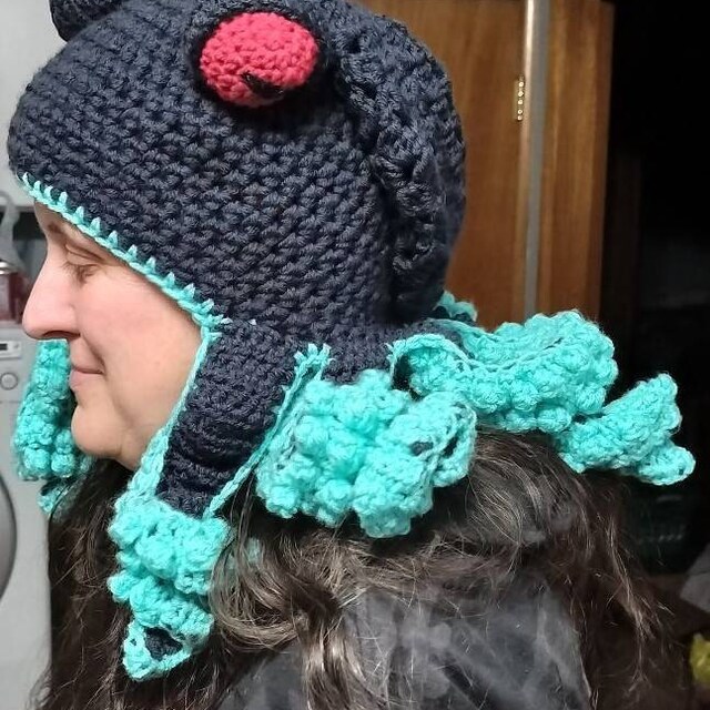 Christmas Cap Octopus Hat, Octopus Costume, Tan Octopus Beane