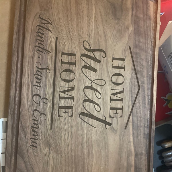 Our First Home Custom Cutting Board - First Home Gift - New Home Gift ...