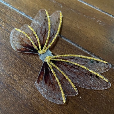 OOAK Handmade Iridescent 2 Inch Glue-on Fantasy Cicada Fairy Wings for ...