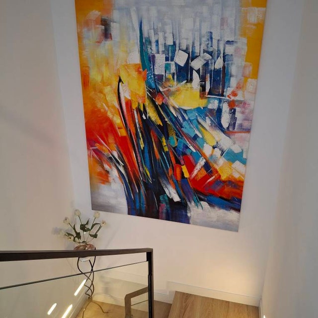 200 Cm X 150 Cm Original XXL Acrylic Painting Large Picture Canvas