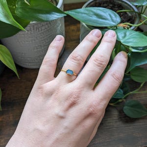 Customer photo from Lynette, Mini Raw Australian Opal Ring