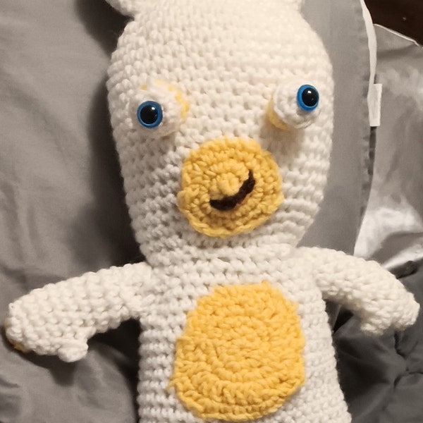 Raving Rabbid Pattern Raving Rabbid Crochet Pattern - Etsy