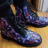Nebula Red Galaxy Space Women's High Top Shoes