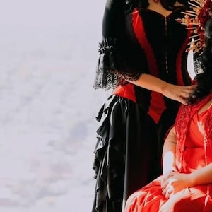 Vestido De Bruja Gótico Medieval Para Mujer – Con Capucha, Cintura Atada, Poliéster Suave, Ideal Para Halloween, Cosplay Y Fiestas Temáticas