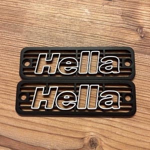 VW Golf MK1 MK2 Front Bumper Hella Blinker Cover Grid Mesh - Etsy
