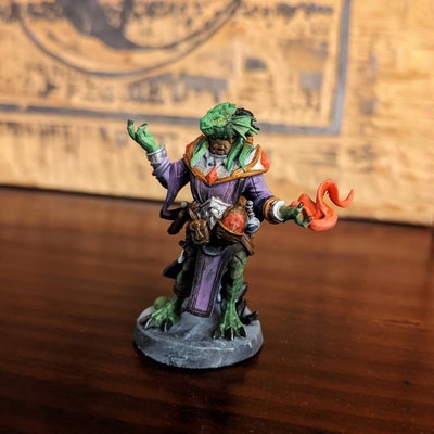 Dragonborn Warlock Wizard Mage Dragon - Bite The Bullet Fantasy D&D Miniature