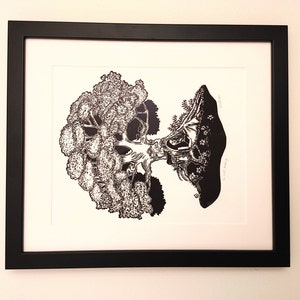 The Explorer Original Linocut Print Hand Printed Signed - Etsy