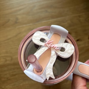 Bow tumbler name plate 30oz or 40oz