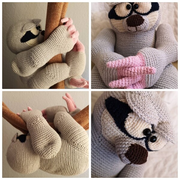 Mala Designs Patterns Sloth - Crochet Pattern by Mala Designs ® - Etsy