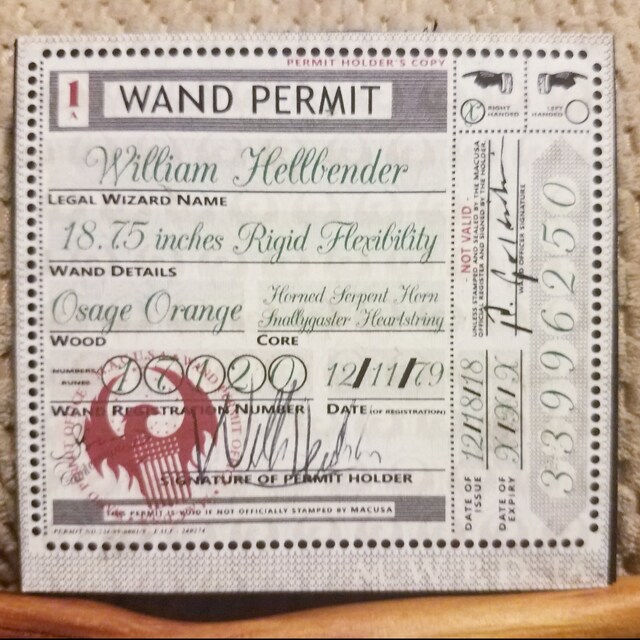 HiRes MACUSA Wand Permit pdf | Etsy