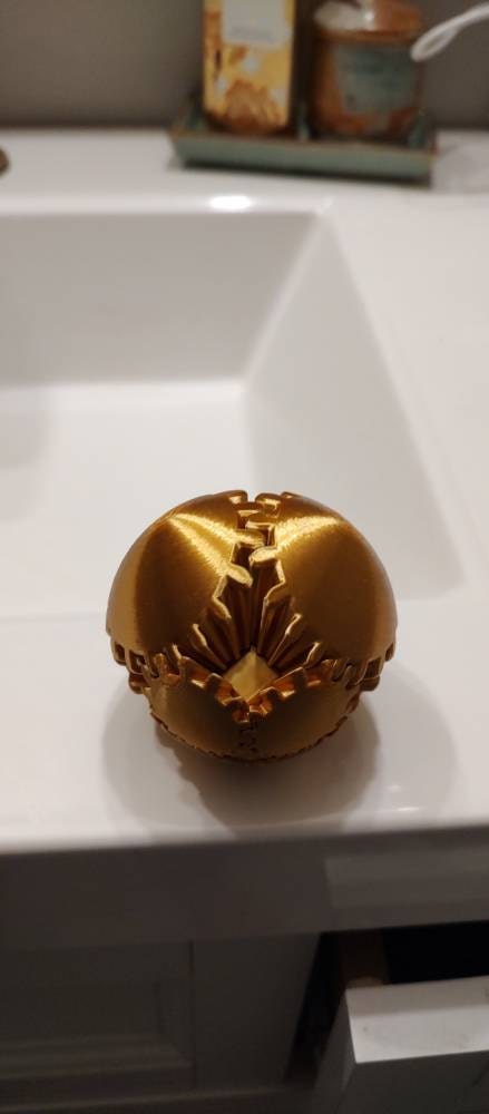 3D Printed Gear Ball Sphere Fidget-Transformable Stress Relief Toy, Colorful Gradient, Birthday Cool Gift for Dad Kids boy girl Ruvenbal
