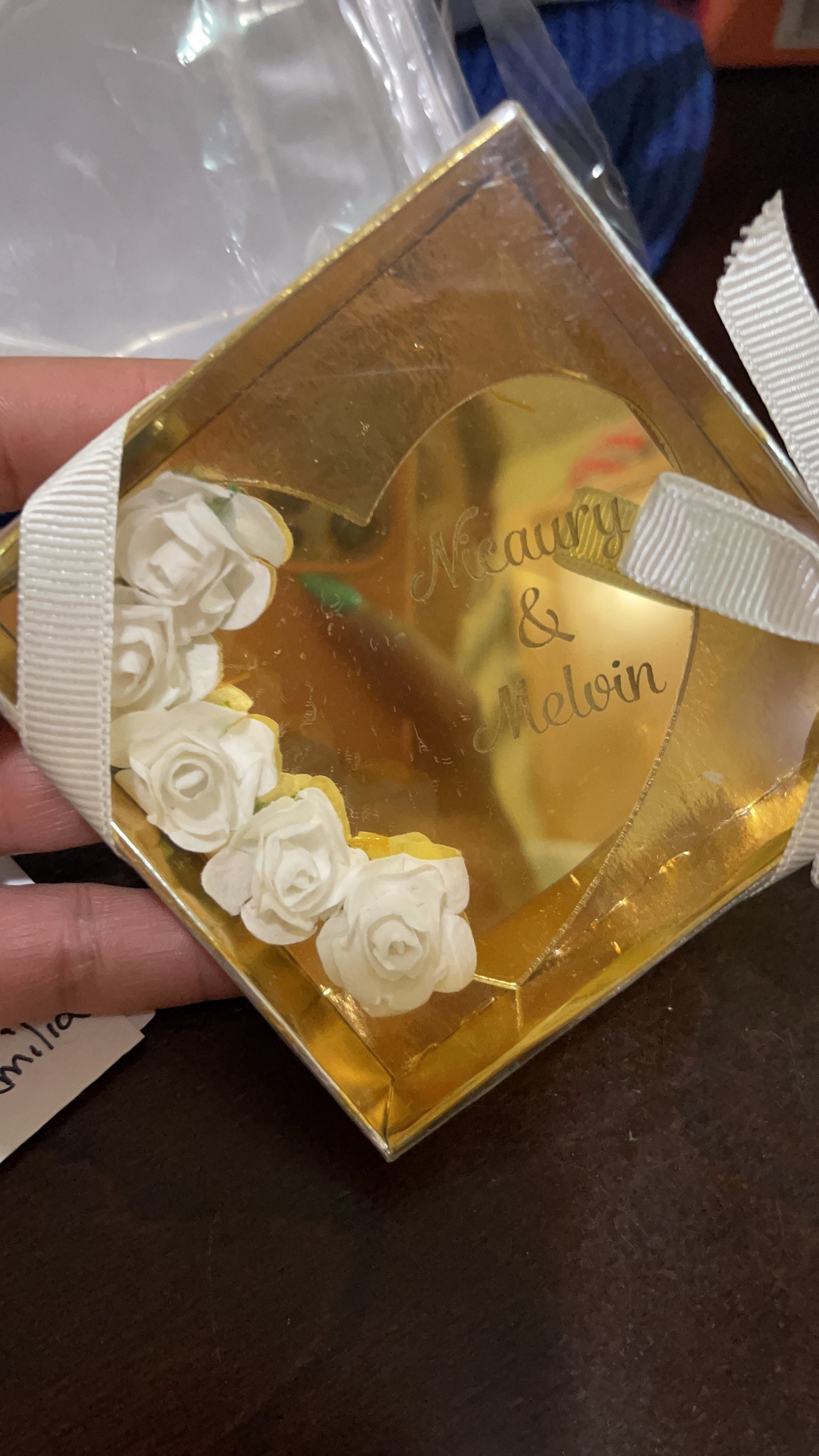 Heart Shape Wedding Acrylic Mirror Favors, Save the Date Magnet, Wedding Guest Gift, Valentines Day Gift, Personalized Gift, Wedding Gifts