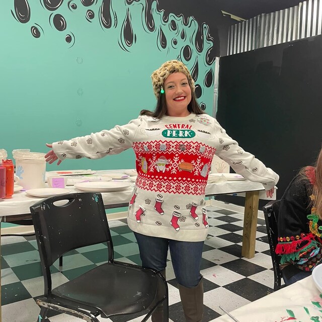 Friends Central Perk Cream Knitted Christmas Jumper - Etsy