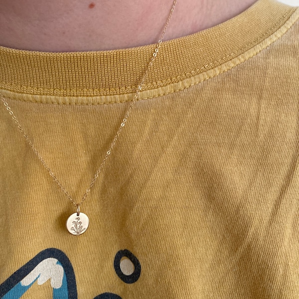 Wildflowers Enameled Pendant Necklace
