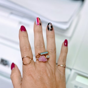 Customer photo from Meagan, Raw Crystal Ring Mystery Box! 3 Ring Set