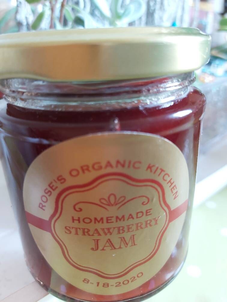 Custom mason jar wedding round stickers labels, Personalized wedding jam favor sticker, Jam ...