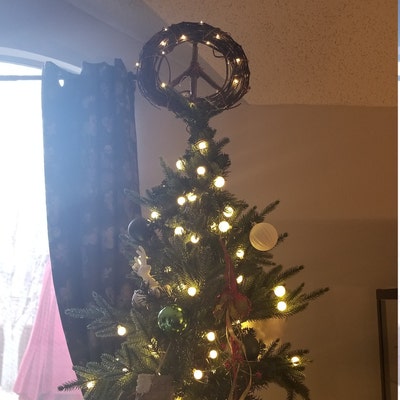 Peace Sign Tree Topper - Etsy