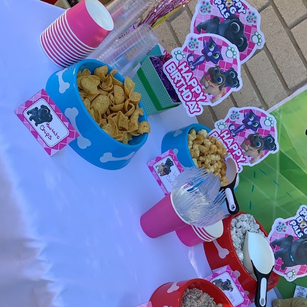 Puppy Dog Pals Food Labels Instant Download , Puppy Dog Pals Food Tent ...