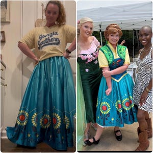 Handmade - Frozen Fever Dress Anna Dress, Frozen Fever Costume