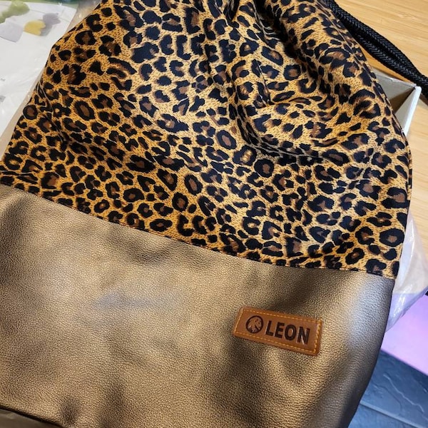 By Bers LEON Turnbeutel Mit Kork-Optik - Leichter Gym Bag Für Damen & Herren