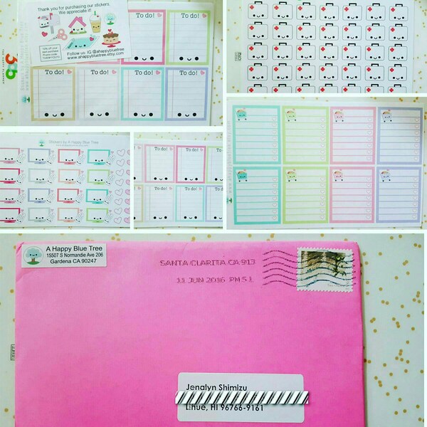 Happy Shopping Cart List Full Box Stickers for Erin Condren Life ...