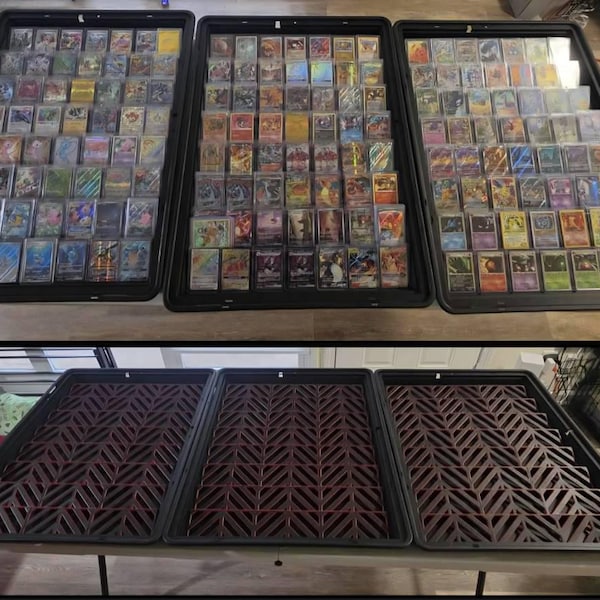 Pokemon Card Risers Card Risers for Display Cases Zion Compatible, TCG Vendor Display ...