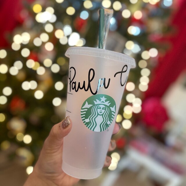 Custom Starbucks Cold Tumbler, Venti Reusable Cup – Busybee Creates