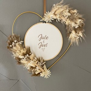 Türkranz Hochzeit Geschenkidee Trockenblumen Dekoration Etsy.de