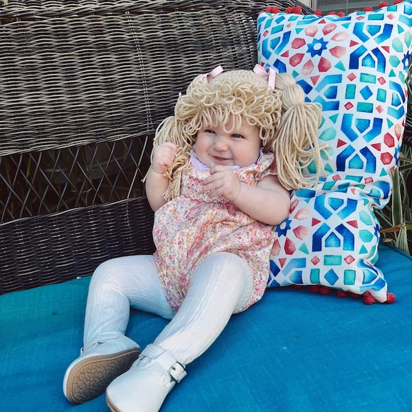 Martin Blue Handsmocked Girl Dress