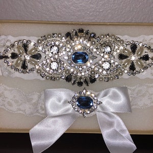 Wedding Garter Blue Light Blue Wedding Garter Blue Garters - Etsy