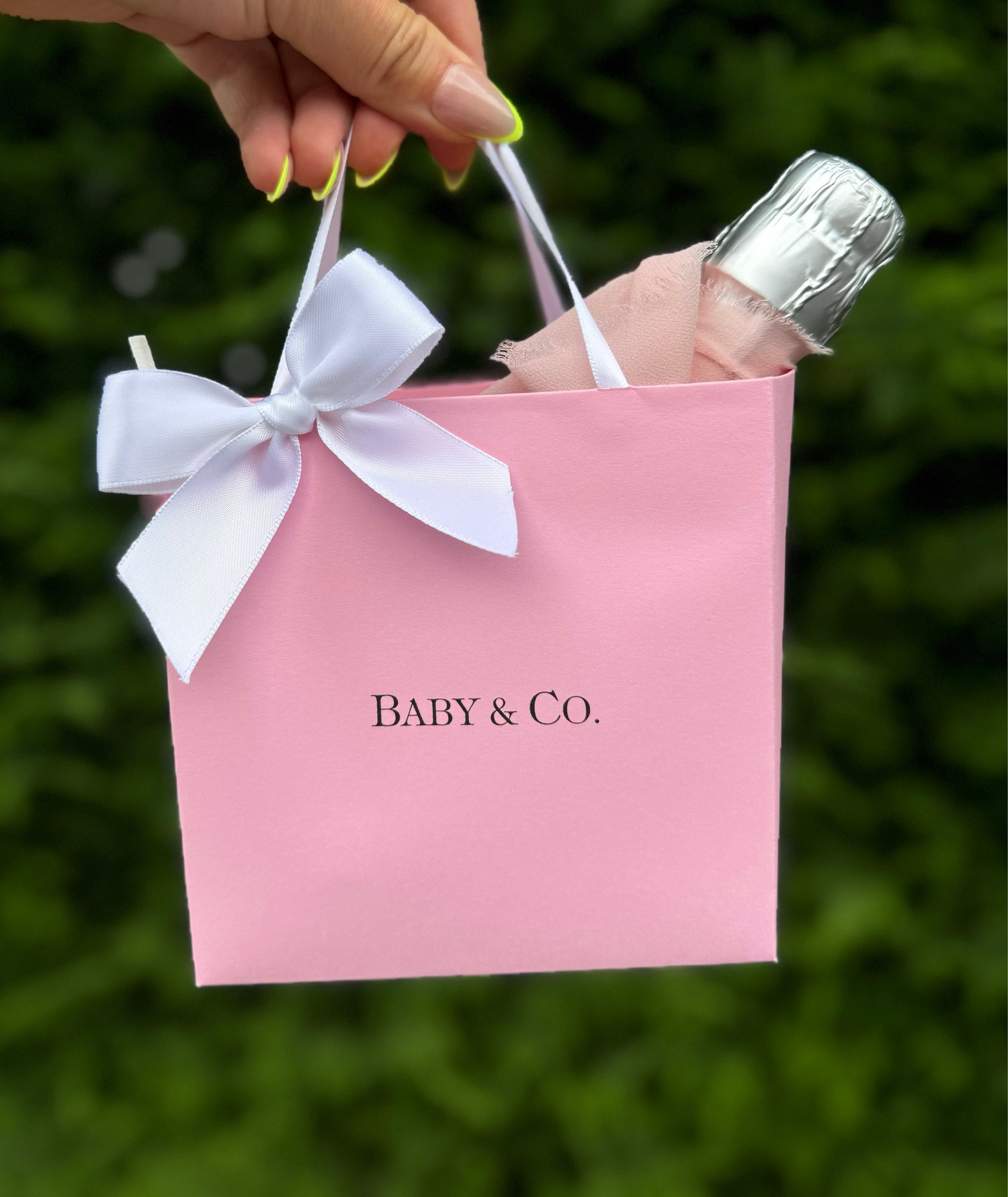 Pink  party favor bags for your baby shower l Bridal Shower l Baptism