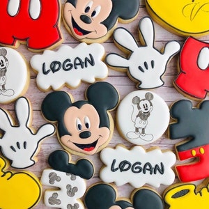 Mickey Mouse quatre pièces Set Cookie & Fondant Cutter-US VENDEUR!!!