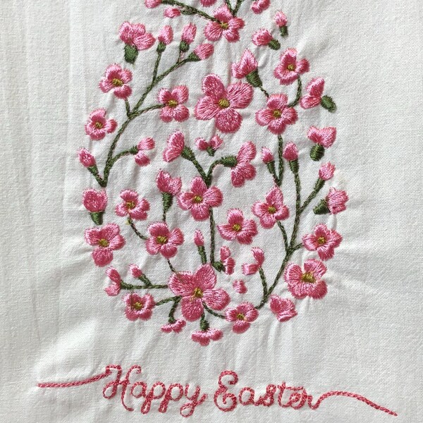 Easter Egg - Floral Easter Egg - Machine Embroidery Design - 7 Sizes ...