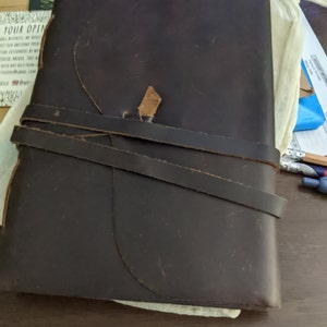 LEATHER JOURNAL Handmade Vintage Deckle Edge Unlined / Lined Paper ...